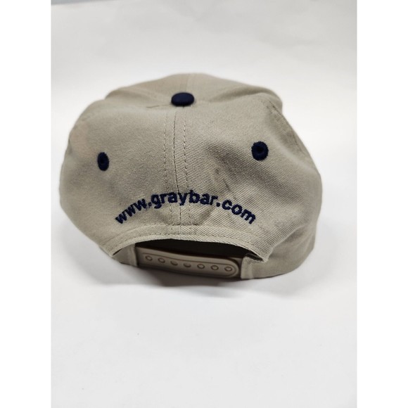 Graybar Hat Cap Tan and Blue Electrical Data Voice SnapBack - Picture 4 of 6